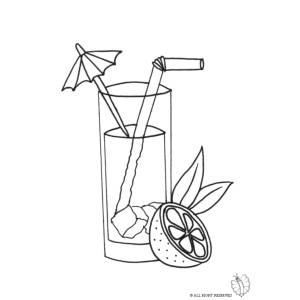 Disegno di Cocktail  da colorare