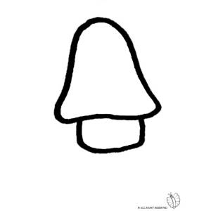 Disegno di Funghetto  da colorare