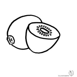 Disegno di Kiwi da colorare