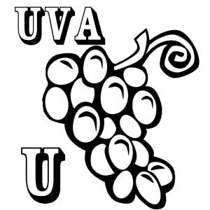 Disegno di Scheda Lettera U da colorare