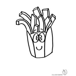 Disegno di Patatine  da colorare