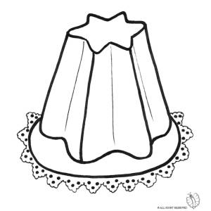 Disegno di Pandoro da colorare