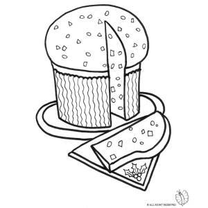 Disegno di Panettone da colorare
