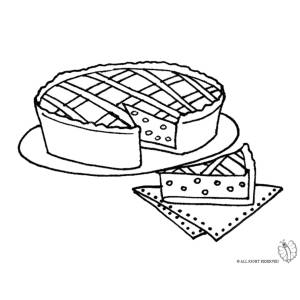 Disegno di Pastiera Napoletana da colorare