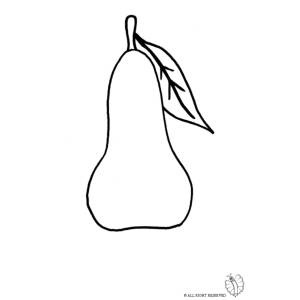 Disegno di Pera  da colorare