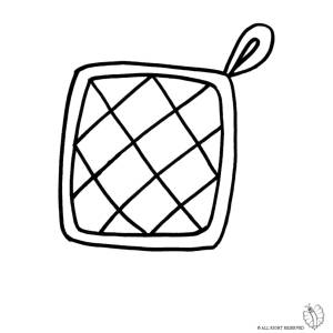 Disegno di Presina per Cucina da colorare