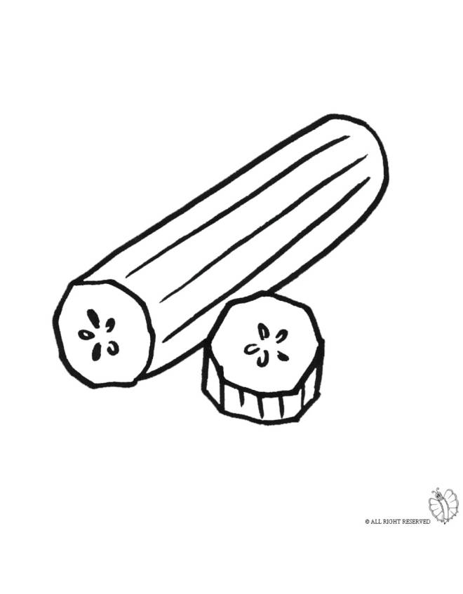Disegno Di Zucchina Da Colorare Per Bambini