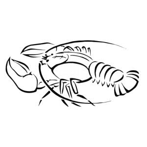 Disegno di Aragosta da colorare