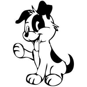 Disegno di Il Cagnolino da colorare