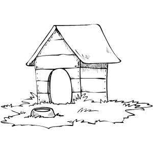 Disegno di Casa del Cane da colorare