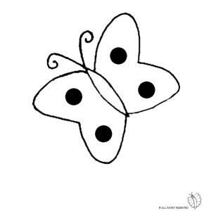 Disegno di Farfalla da colorare