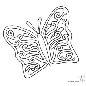 Disegno di La Bella Farfalla da colorare