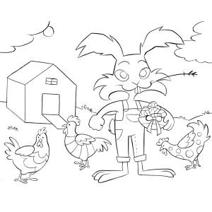 Disegno di Fattoria di Pasqua da colorare