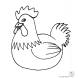 Disegno di Gallina che Cova da colorare