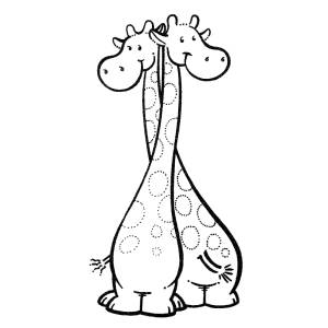 Disegno di Giraffe da colorare