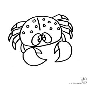 Disegno di Granchio da colorare