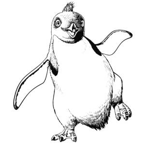 Disegno di Pinguino Happy Feet da colorare