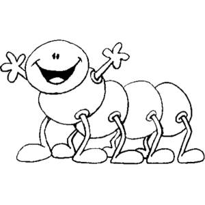 Disegno di Millepiedi con Sorriso da colorare