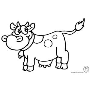 Disegno di Mucca da colorare