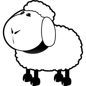 Disegno di Pecorella da colorare