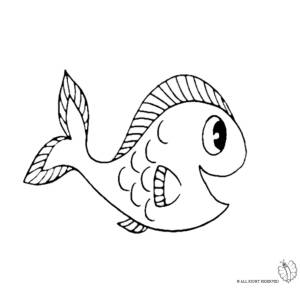Disegno di Il Pesciolino da colorare