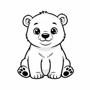 Disegno di Piccolo Orso da colorare