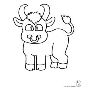 Disegno di Piccolo Toro da colorare