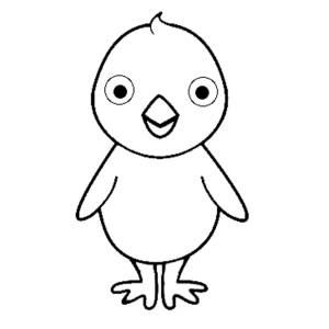 Disegno di Pulcino Pio da colorare