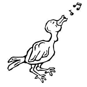 Disegno di Usignolo Canterino da colorare