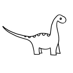 Disegno di Dinosauro Apatosaurus da colorare