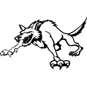 Disegno di Lupo Mannaro da colorare