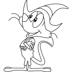 Disegno di Topino con Cappello da colorare