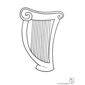 Disegno di Arpa da colorare