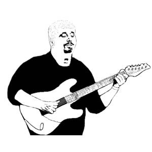 Disegno di Pino Daniele da colorare