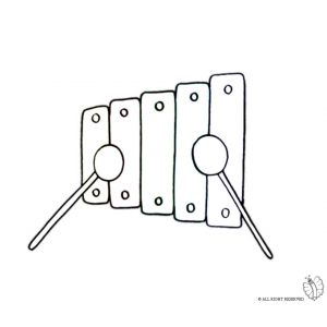 disegno di Xilofono da colorare