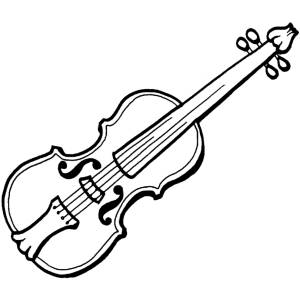 Disegno di Violino a colori