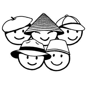 Disegno di Bimbi di Tutto il Mondo da colorare