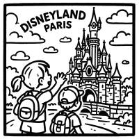 Disegno di Disneyland Paris  da colorare