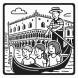 Disegno di Venezia Palazzo Ducale in Gondola da colorare