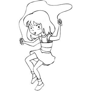 Disegno di Il Gioco della Corda da colorare