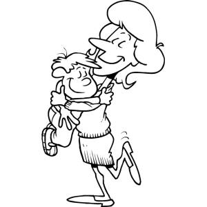 Disegno di Diritto ai Genitori da colorare