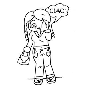 Disegno di Fafy da colorare