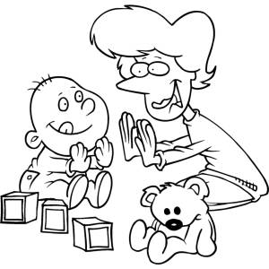 Disegno di Giochi per Bimbi da colorare