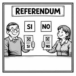 Disegno di Referendum da colorare