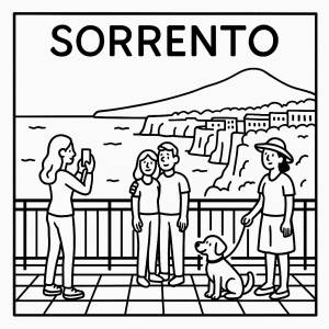 Disegno di Sorrento da colorare