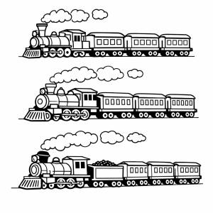 Disegno di Treni a Vapore da colorare