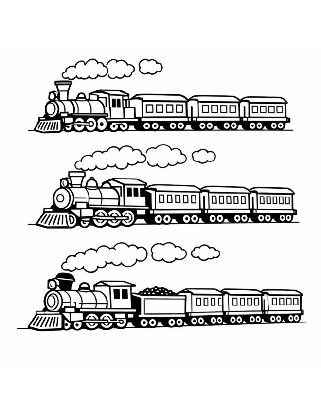 disegno di Treni a Vapore da colorare