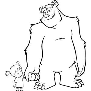Disegno di Sulley di Montesters Inc da colorare