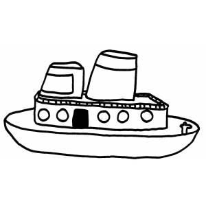 Disegno di Nave da colorare