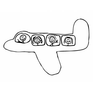 Disegno di Aeroplano da colorare